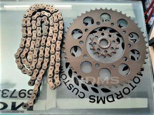 Αλυσιδογράναζα AFAM ΧΡΥΣΗ ΕΝΙΣΧΥΜΈΝΗ O'RING YAMAHA YZF R6 98-02 !!!