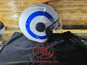 TURC Helmets ITALY!!! ΑΝΟΙΧΤΟ ΚΡΑΝΟΣ Jet / Open Face 3/4 με εσωτερικό γυαλί ηλίου ΛΕΥΚΟ ΜΠΛΕ ΚΟΚΚΙΝΟ S/M/L/XL ΕΤΟΙΜΟΠΑΡΑΔΟΤΑ.