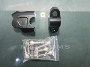 ΚΑΒΑΛΕΤΑ Μαύρο 22mm CNC ΤΙΜΟΝΙΟΥ RIZERS ΑΠΟΣΤΑΤΕΣ FAT BAR FATBAR MotorDMS.