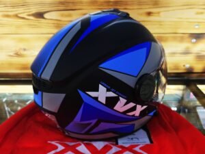 XVX ΑΝΟΙΧΤΟ ΚΡΑΝΟΣ Jet / Open Face 3/4 με εσωτερικό γυαλί ηλίου ΜΠΛΕ-ΜΑΥΡΟ-ΓΚΡΙ S/M/L/XL ΕΤΟΙΜΟΠΑΡΑΔΟΤΑ.